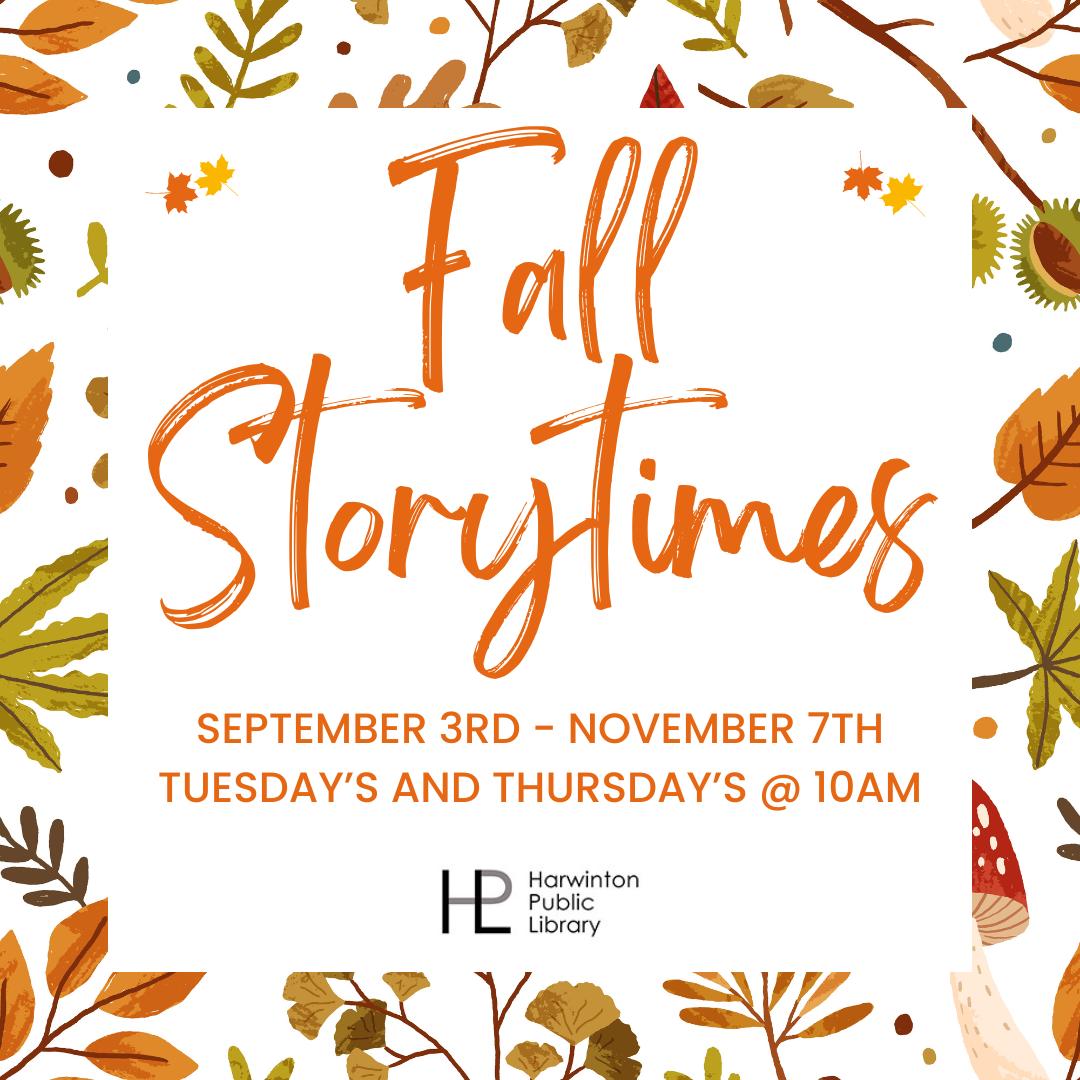 Fall storytime banner