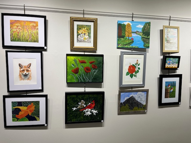 artwork on display in gallery