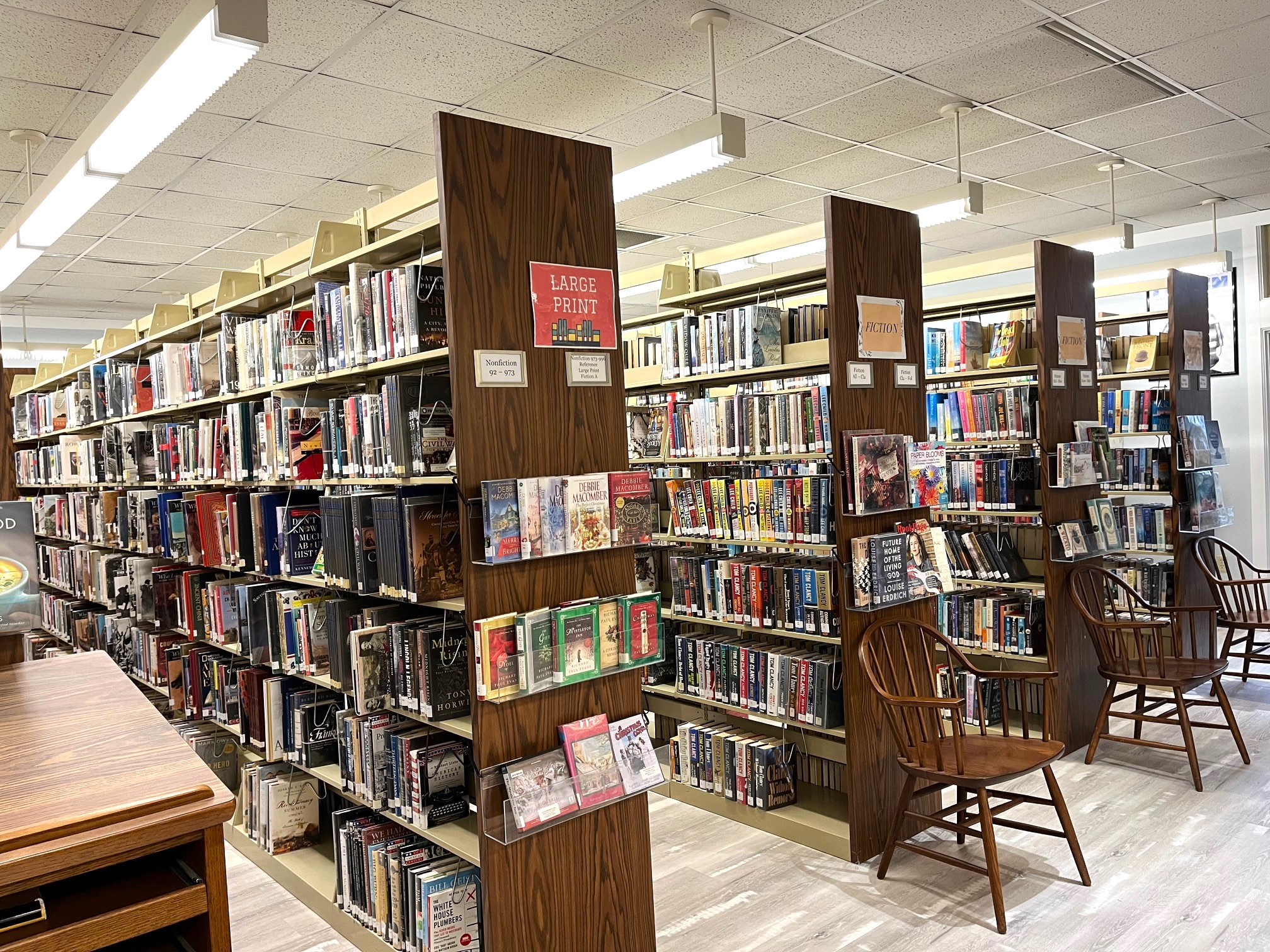 many books at the library